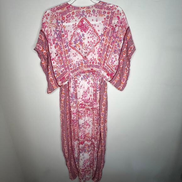 Poupette St. Barth Amaya Long Cover Up Midi Kaftan Dress Size S/M - Picture 6 of 9